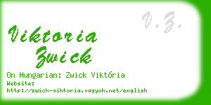 viktoria zwick business card